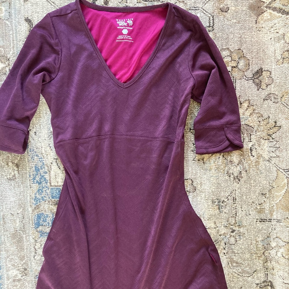 Maroon deep purple mtn hardware dress xs